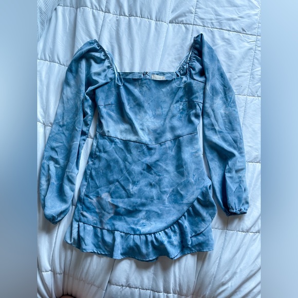 Altar'd state blue tie-dye Romper - Picture 3 of 4